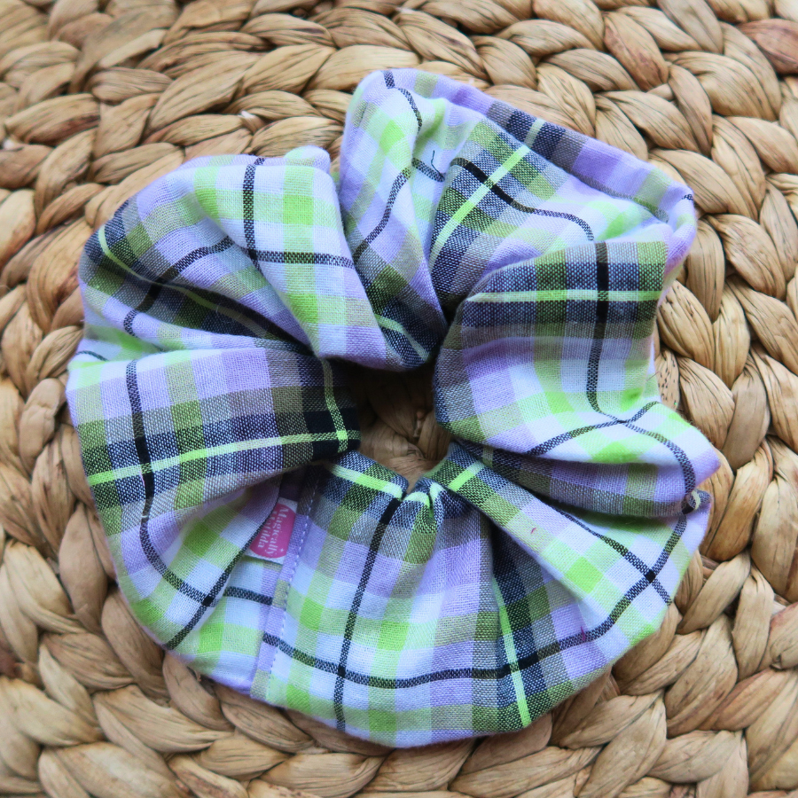 The Lydia Gingham Scrunchie