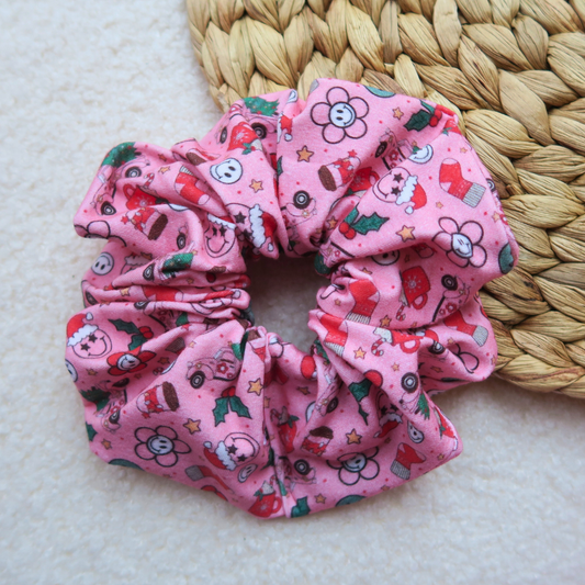 The Dreaming of a Pink Christmas Scrunchie