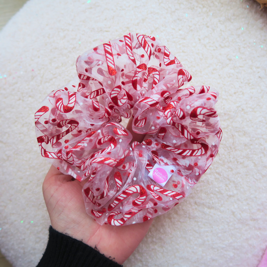 The Candy Cane Lane Scrunchie