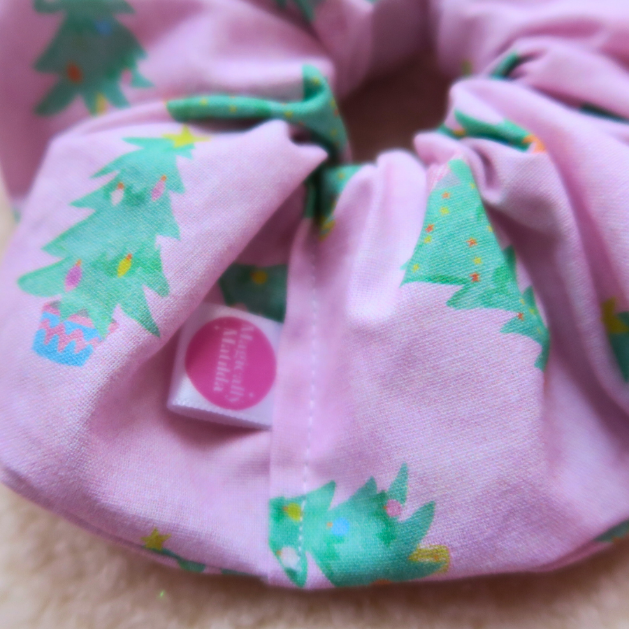 The Pink Trees Scrunchie