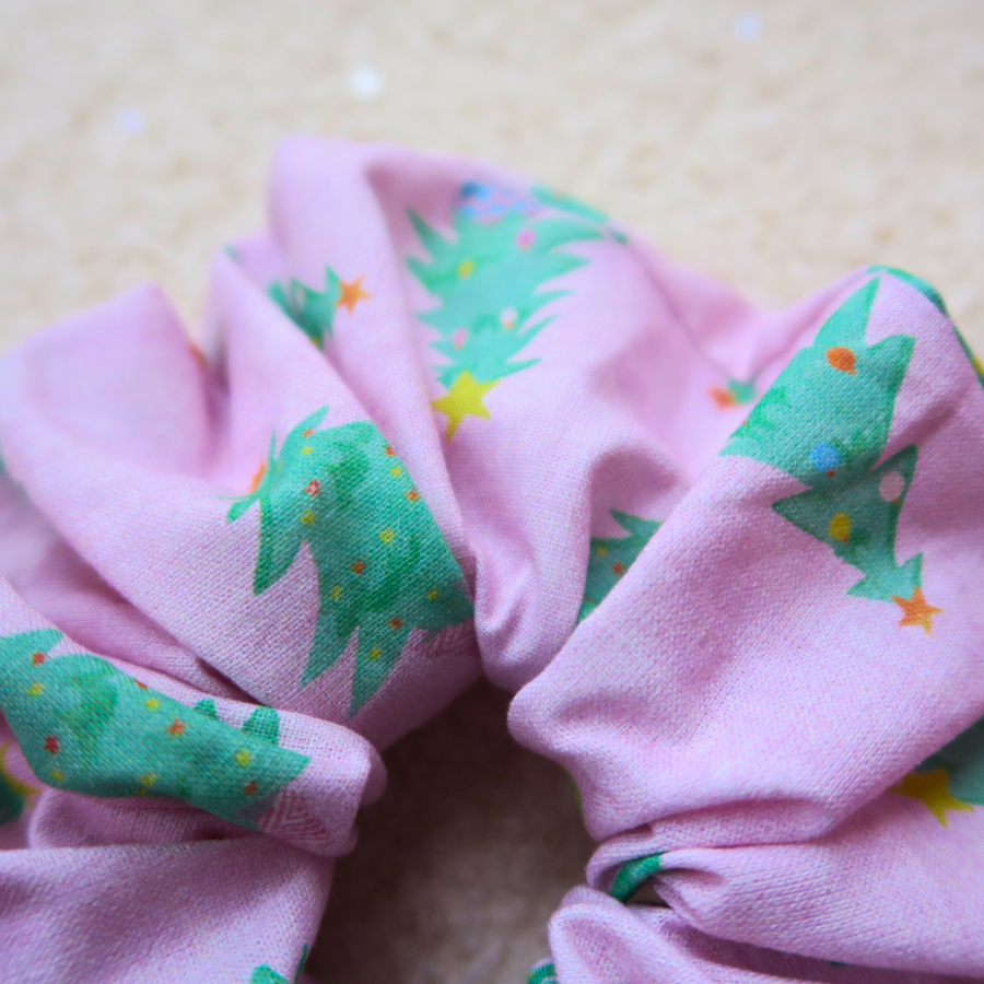 The Pink Trees Scrunchie