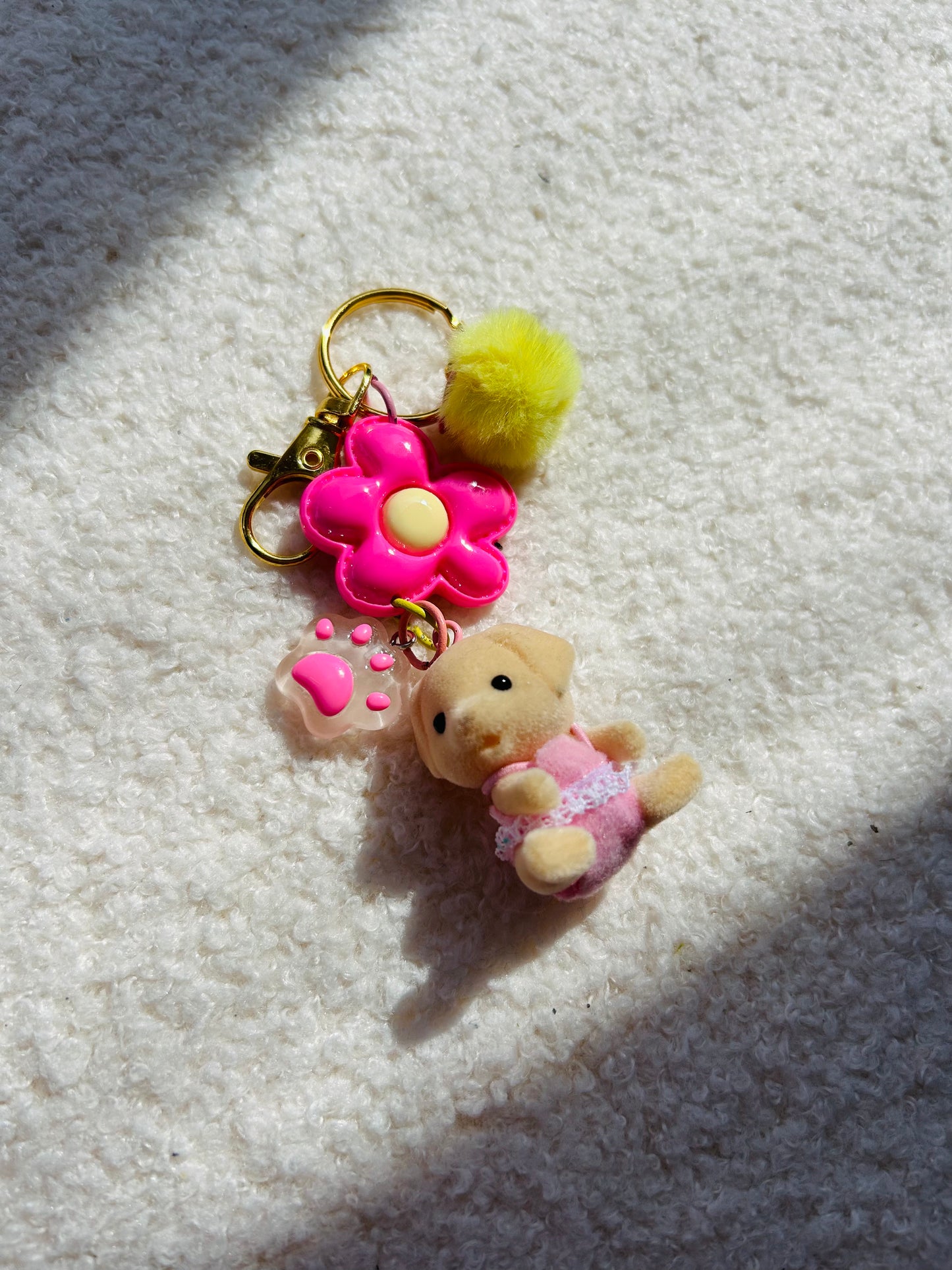 Sylvanian Families Pink Puppy Keychain
